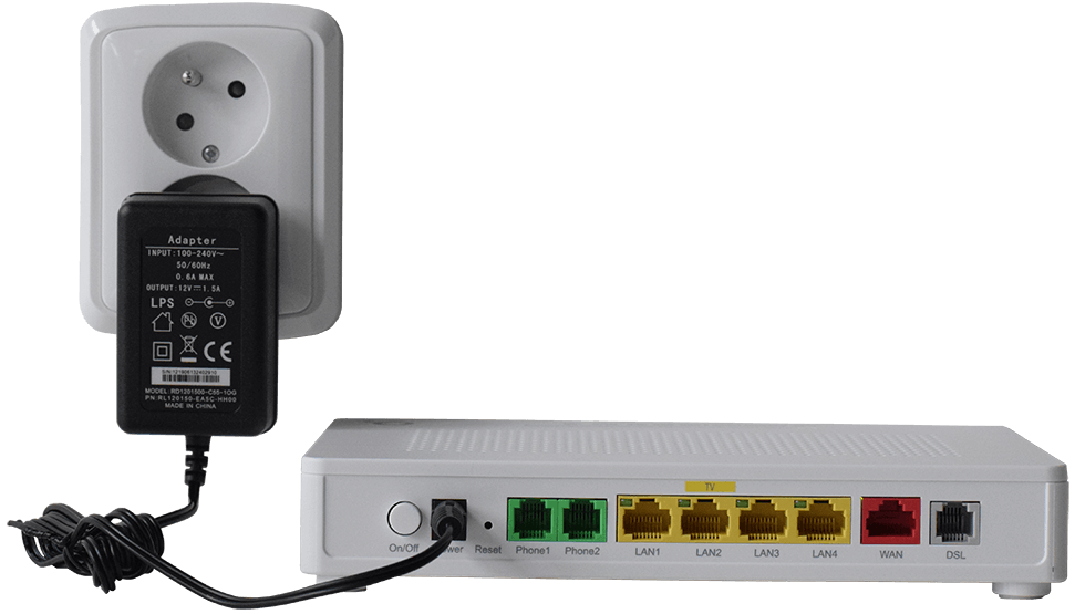 modem v zasuvce