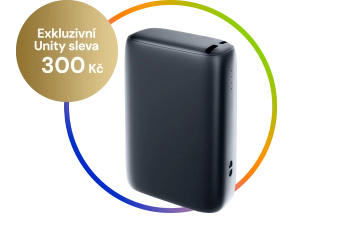 dobíjecí power banka v unity barevném kruhu